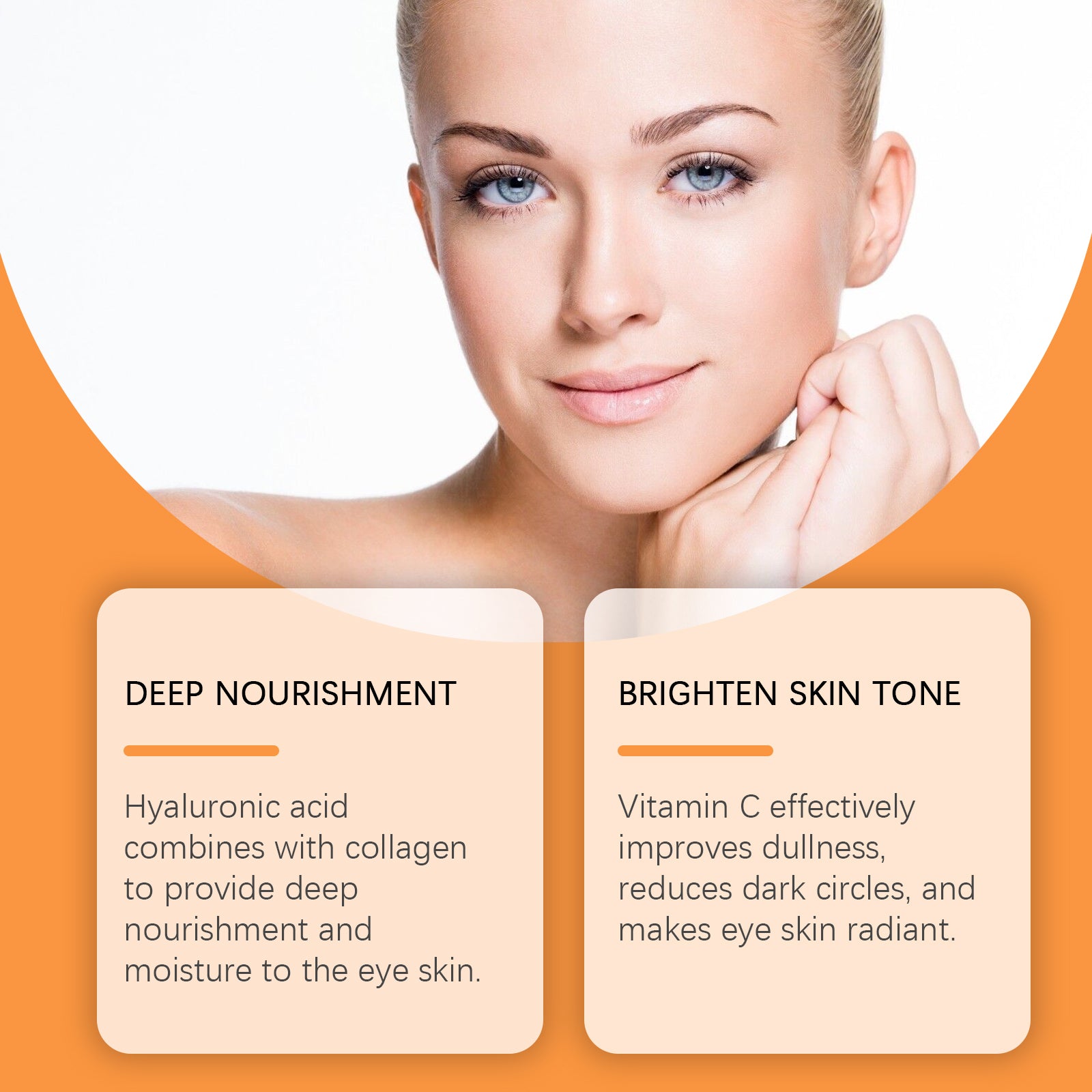 EELHOE Vitamin C under Eye Patches for Dark Circles Care, Cooling, Moisturizing, Hydrating Eye Area Mask Patches